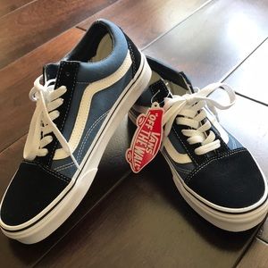 Brand new navy Old Skool Vans
